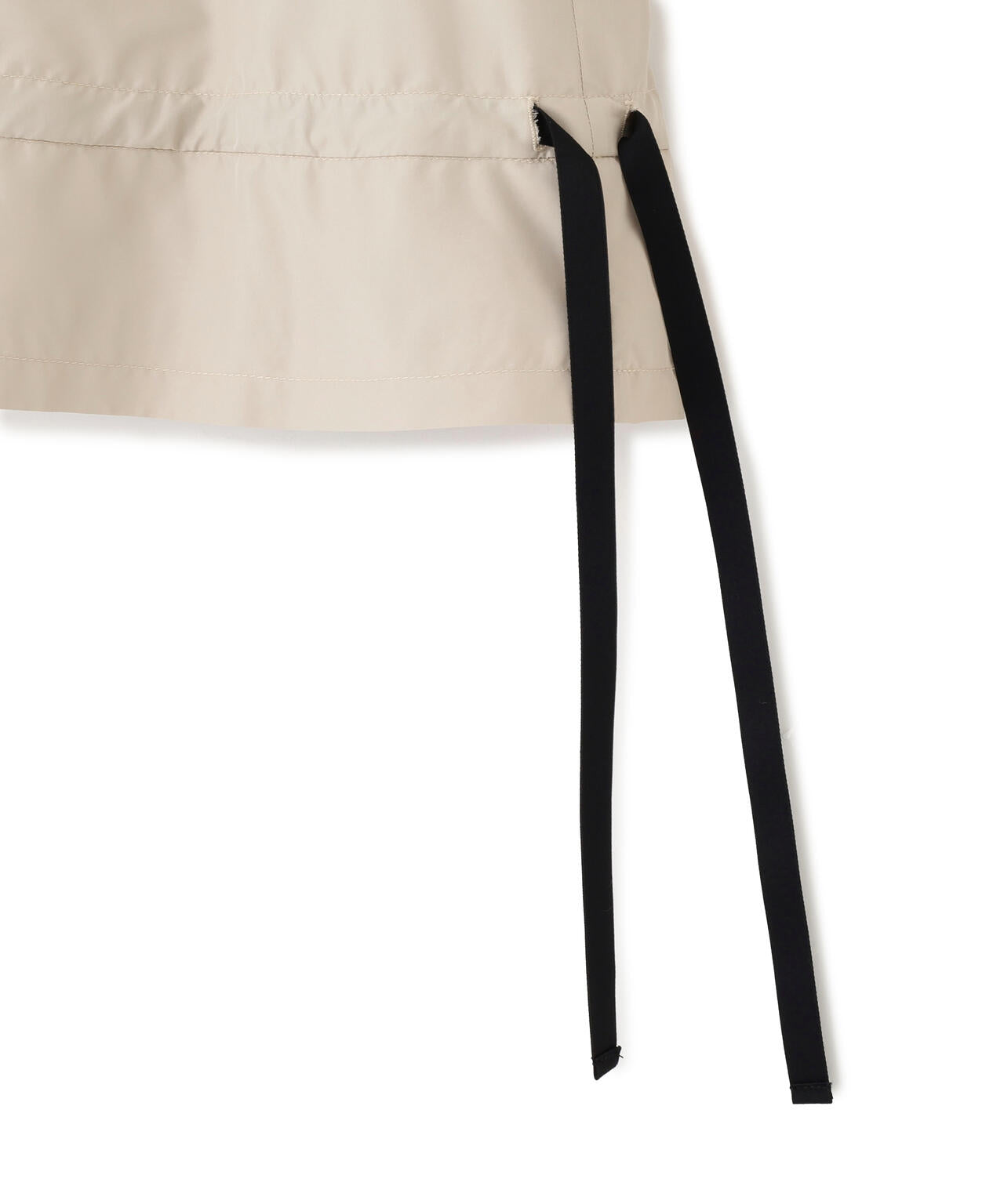 配色リボンペプラムジャケット