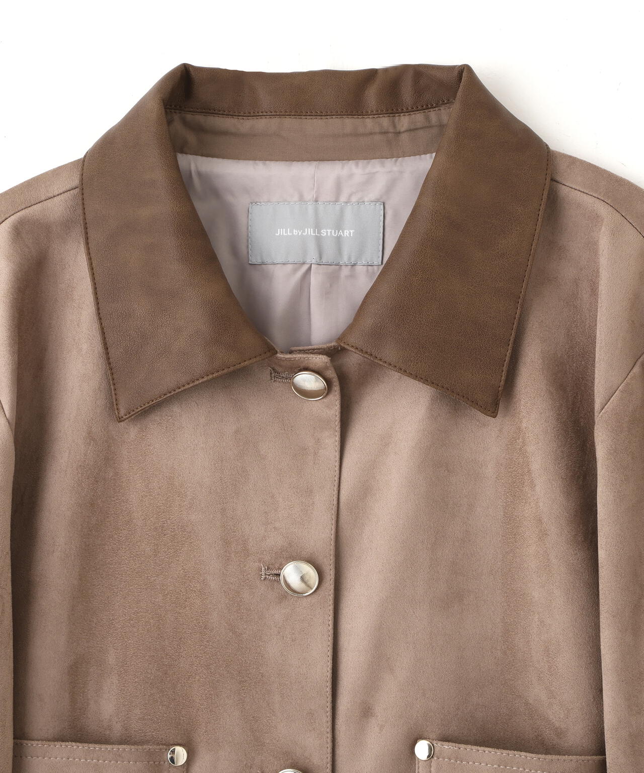 フェイクスエード短丈ブルゾン