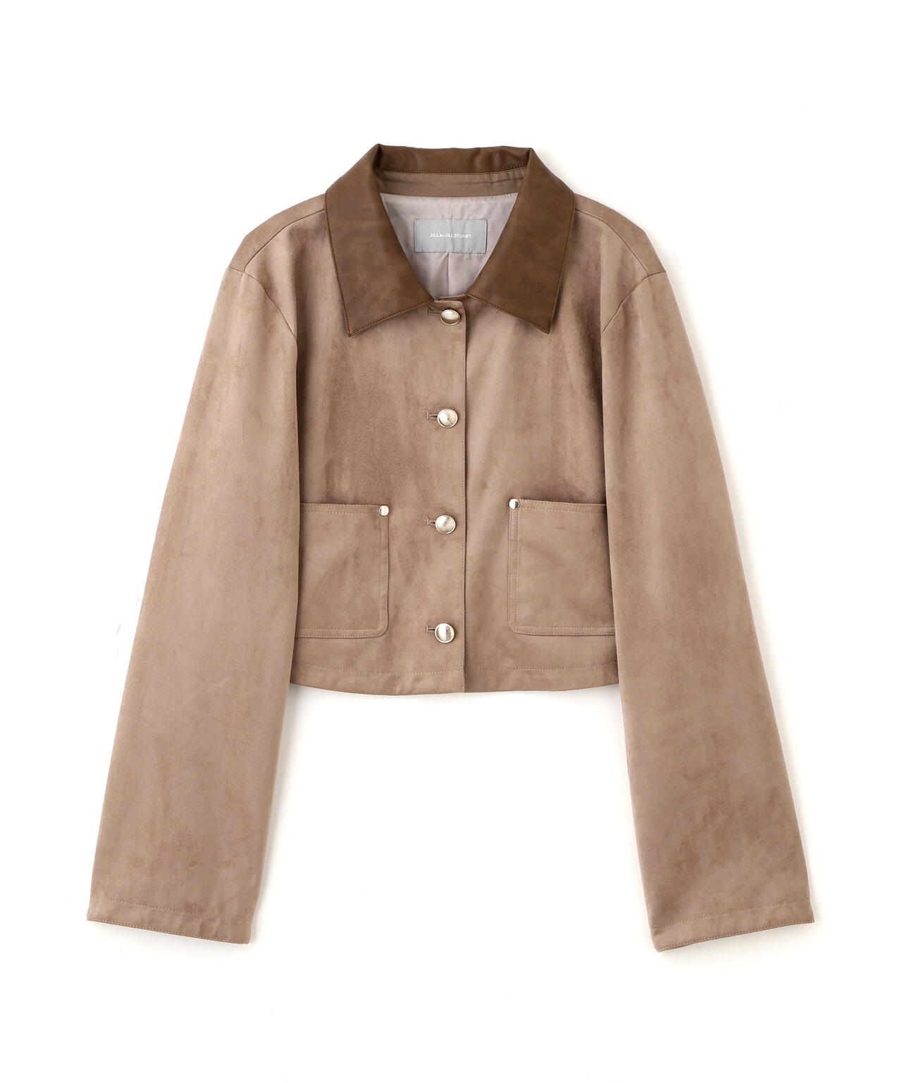 フェイクスエード短丈ブルゾン