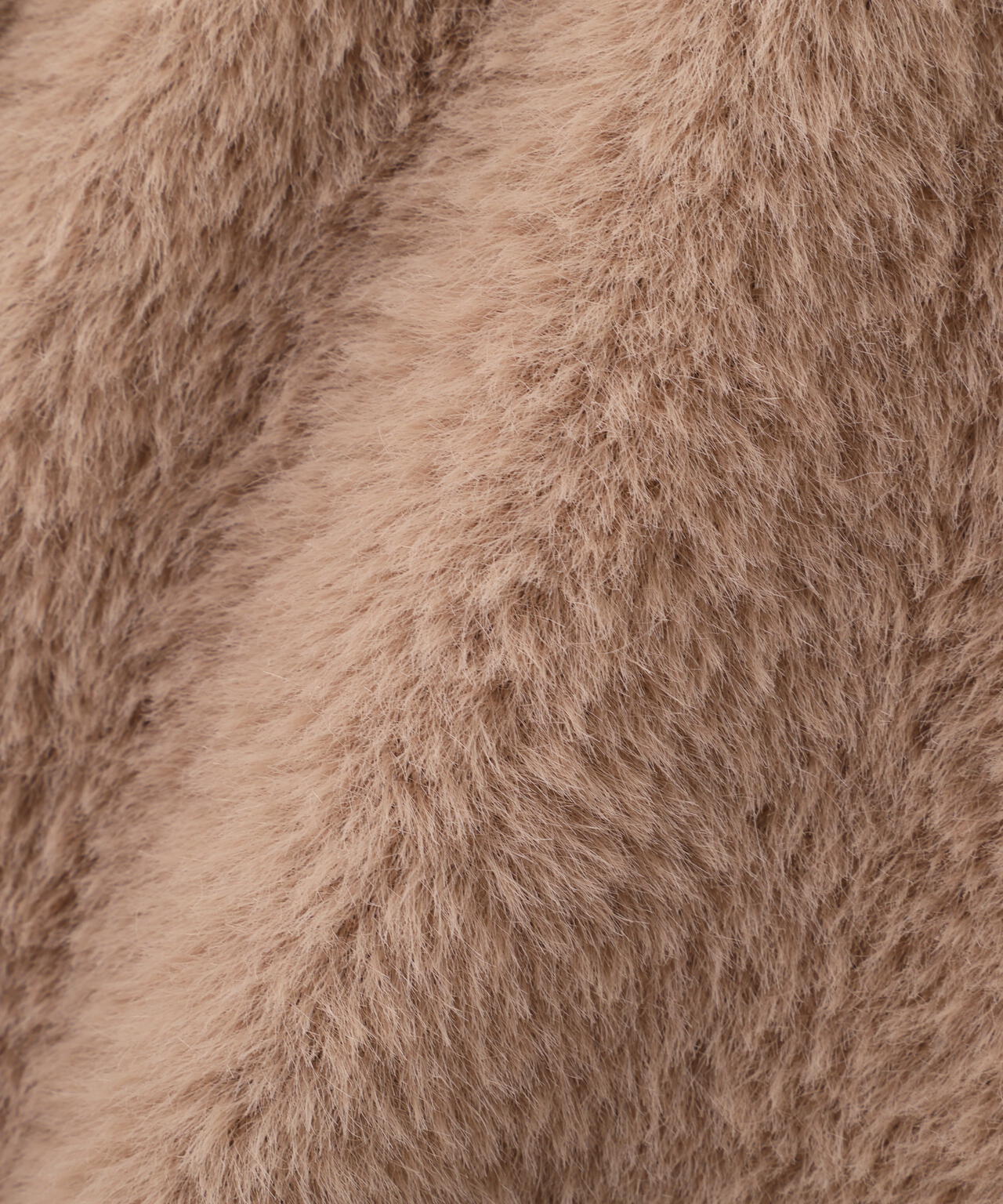 フェイクファーノーカラージャケット