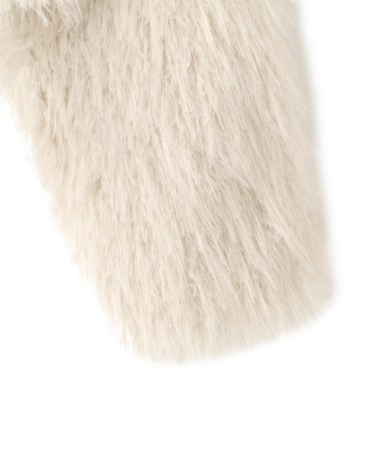 リボンダッフルショートファーコート