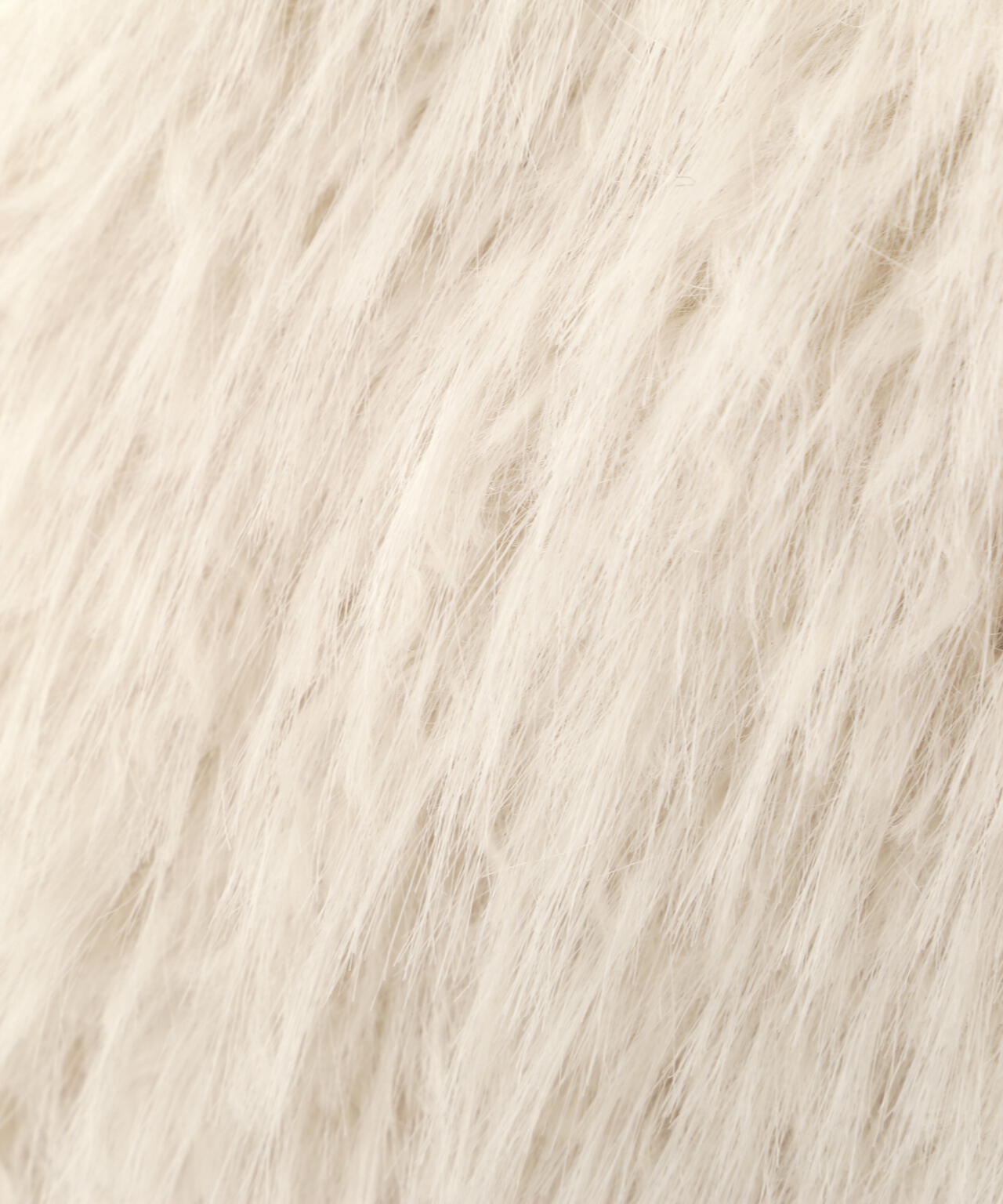 リボンダッフルショートファーコート