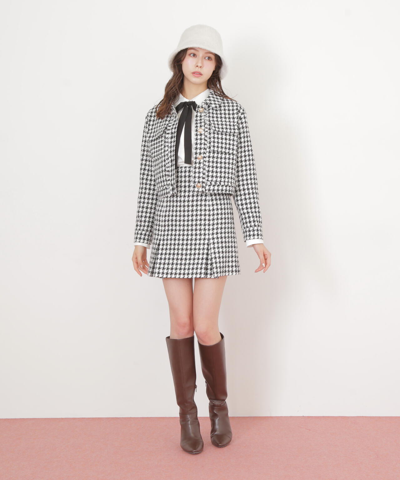 千鳥ツイードジャケット