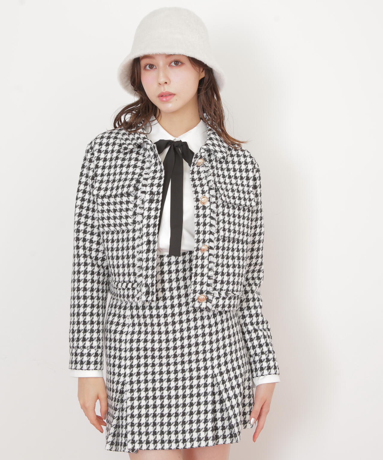 千鳥ツイードジャケット