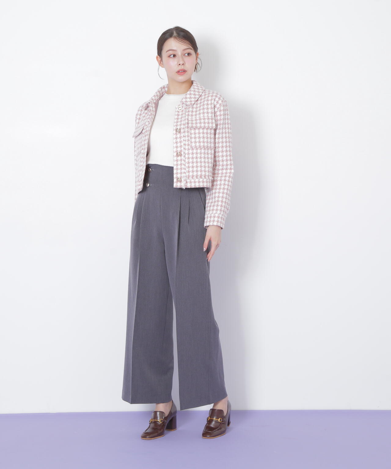 千鳥ツイードジャケット