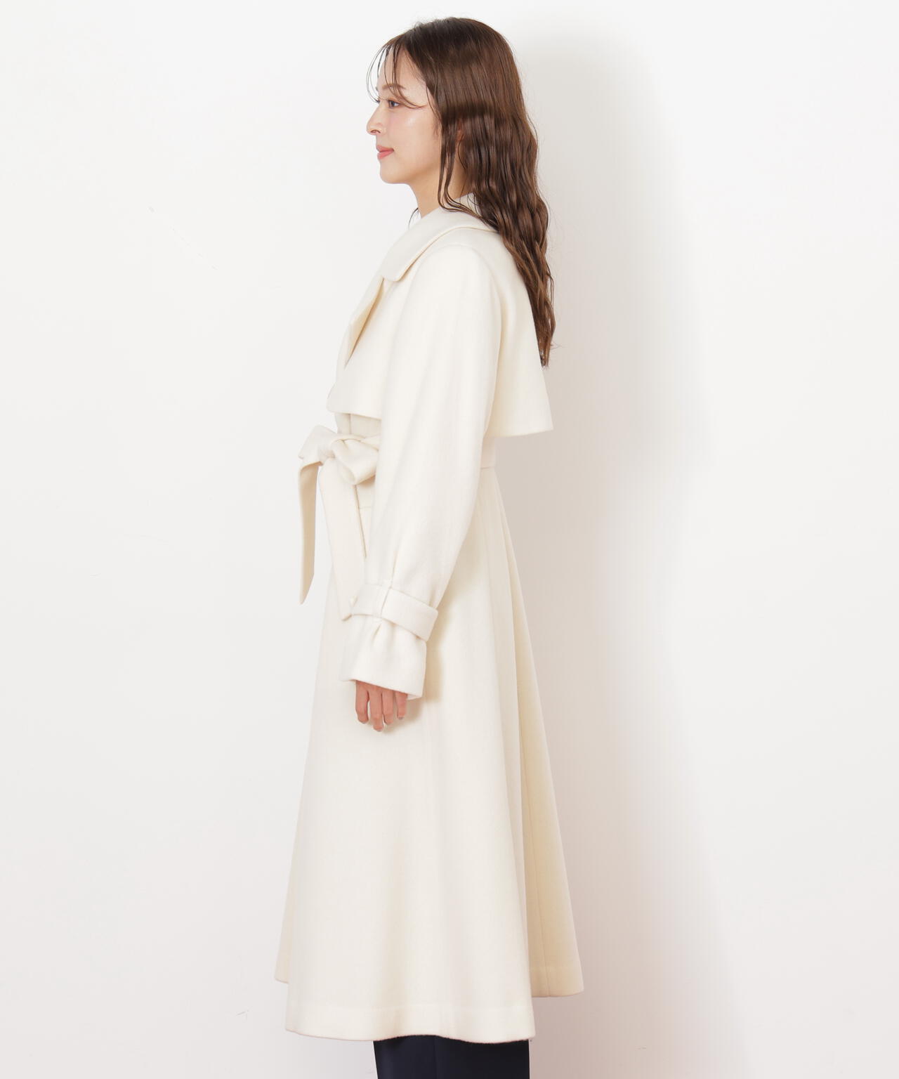 ウールレディトレンチコート