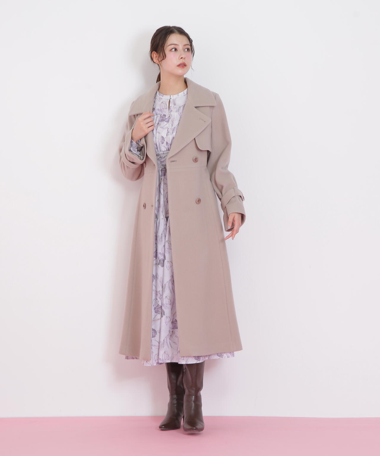 【6/12 10:00~6/15 SPECIAL COUPON 対象商品】ウールレディトレンチコート