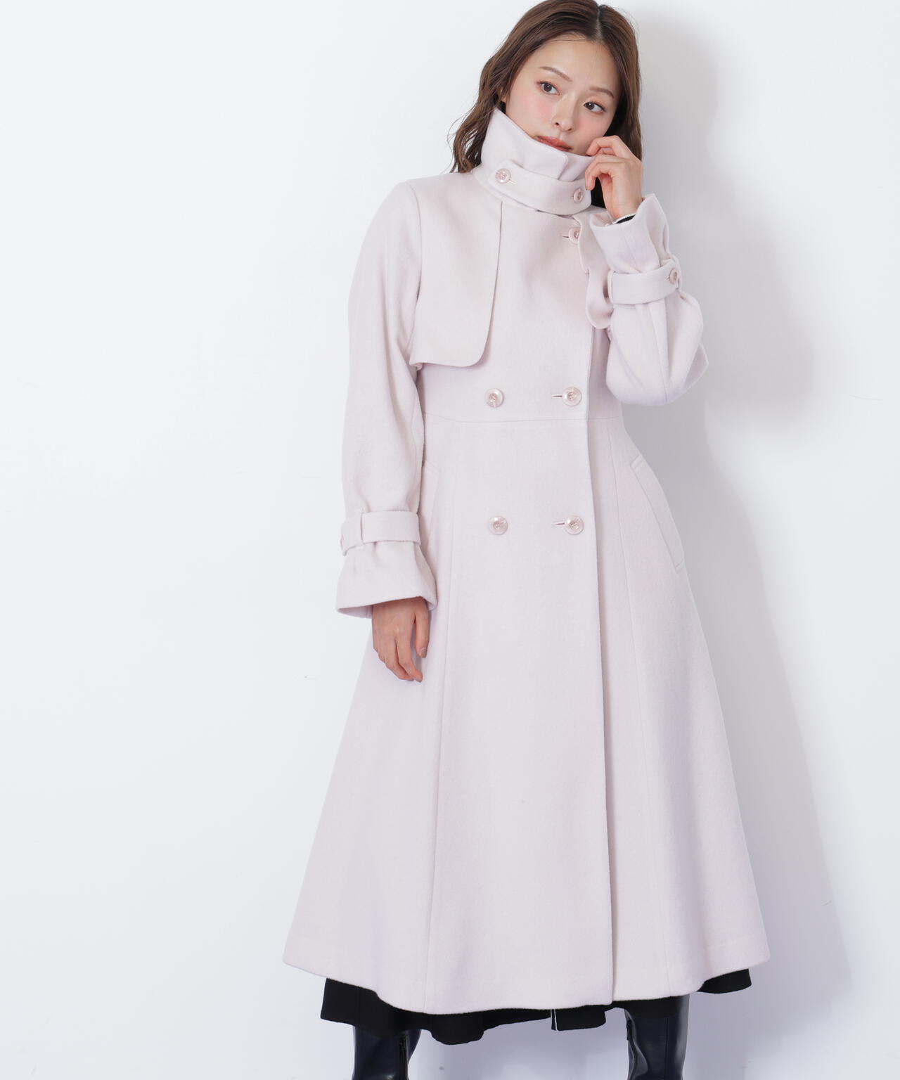 ウールレディトレンチコート