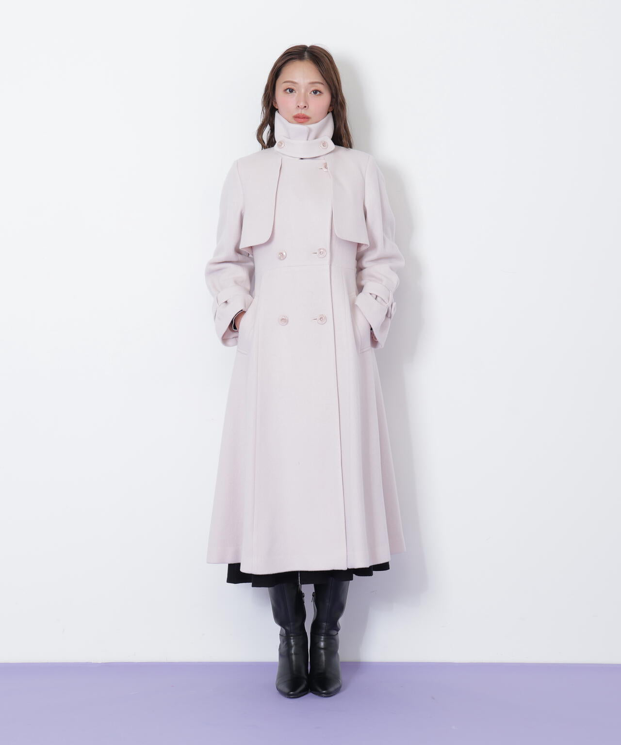 ウールレディトレンチコート