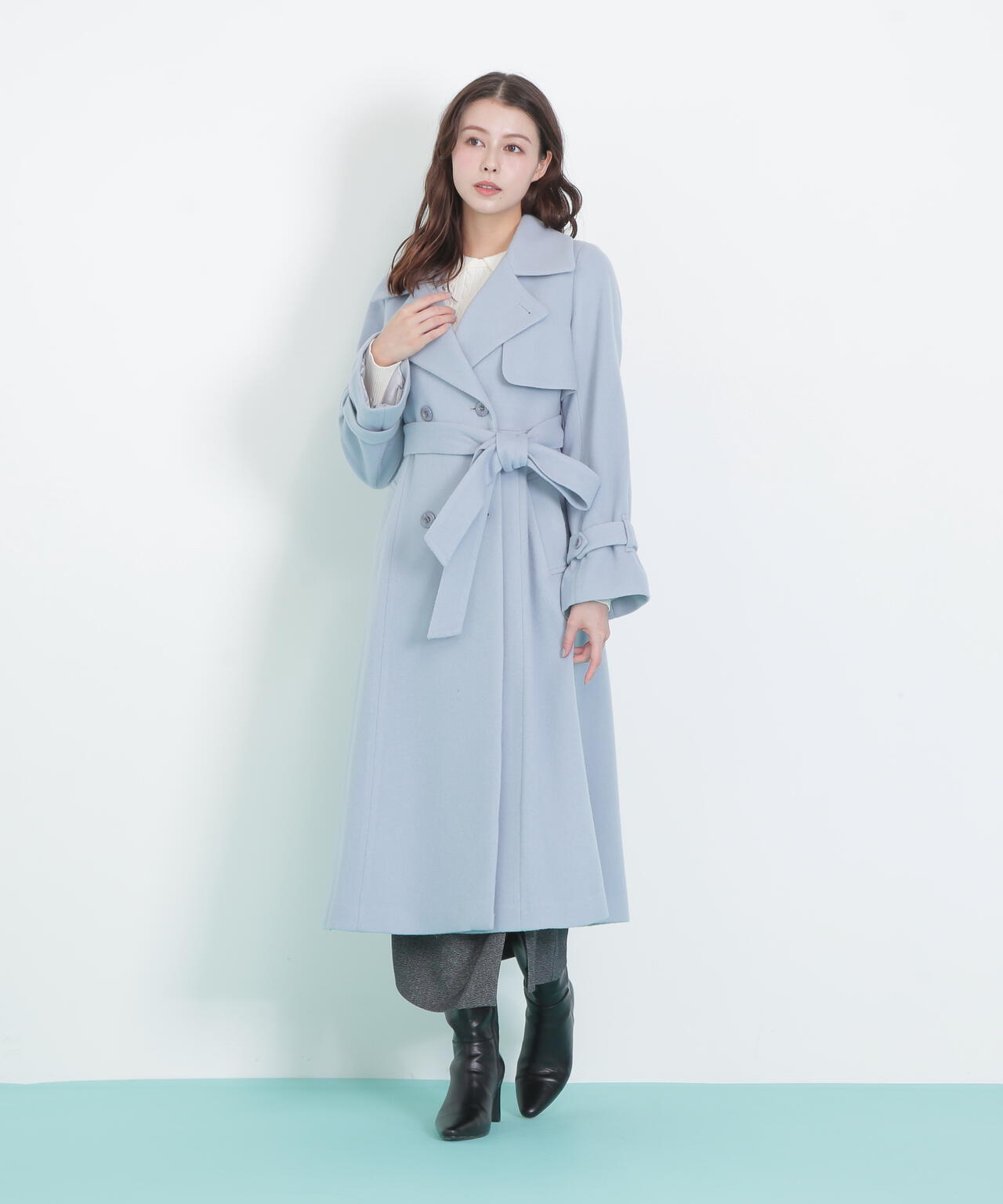 【6/12 10:00~6/15 SPECIAL COUPON 対象商品】ウールレディトレンチコート
