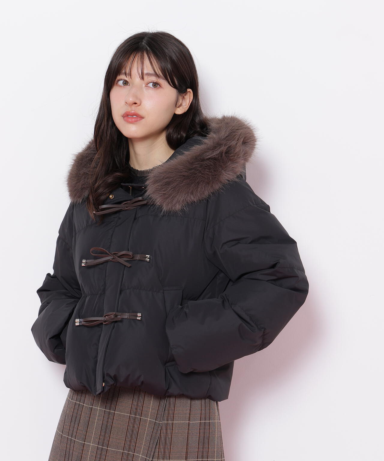 リボンダッフルダウン