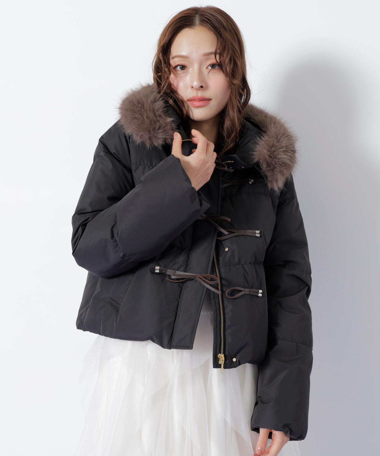 リボンダッフルダウン