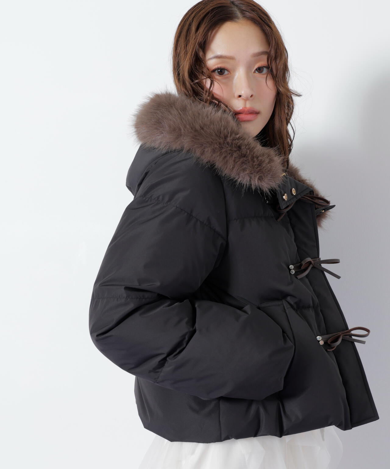 リボンダッフルダウン