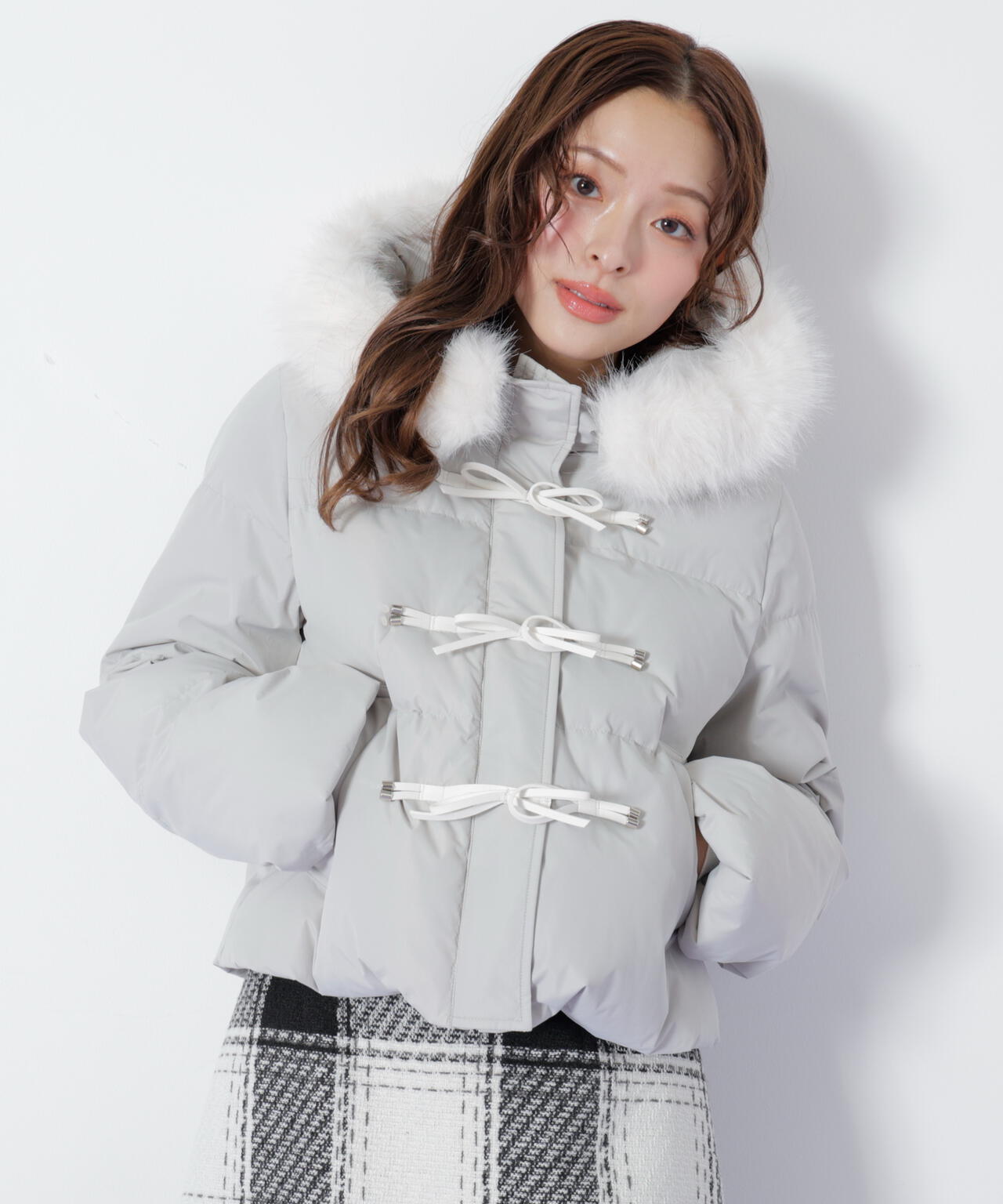 リボンダッフルダウン