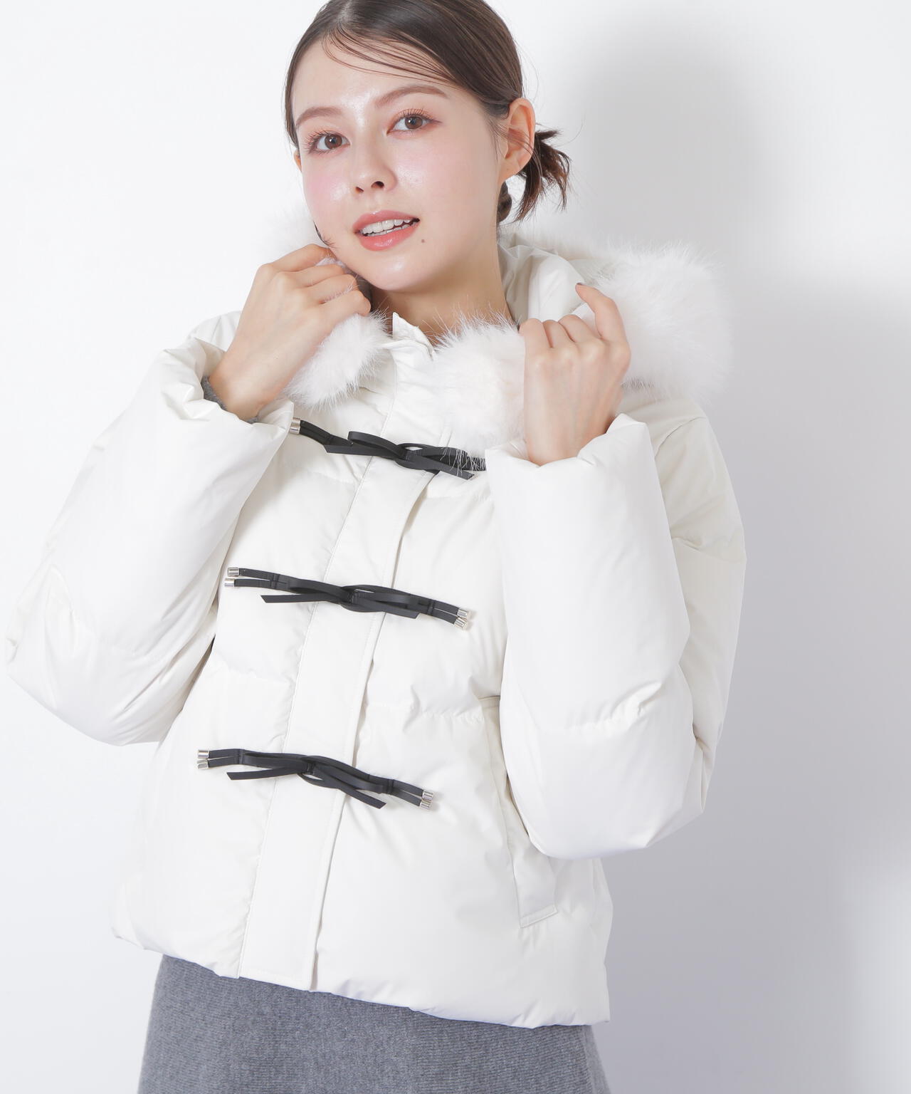 リボンダッフルダウン