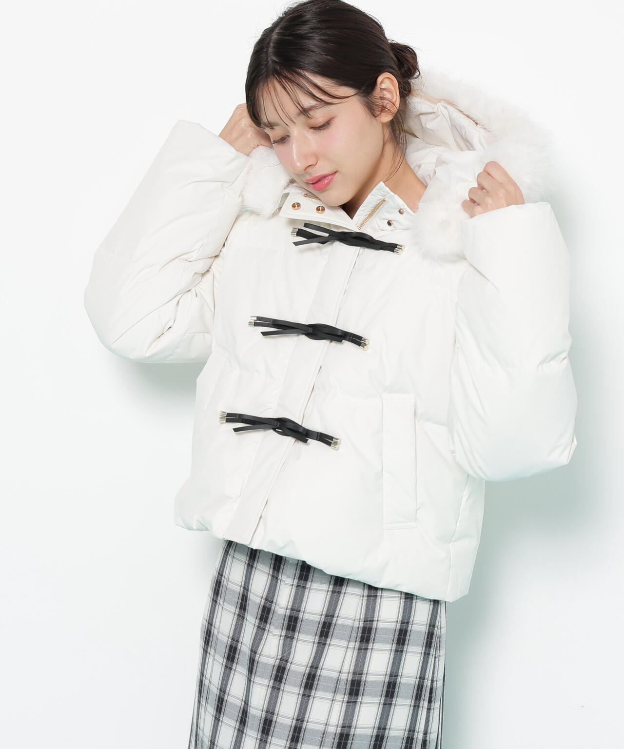 リボンダッフルダウン