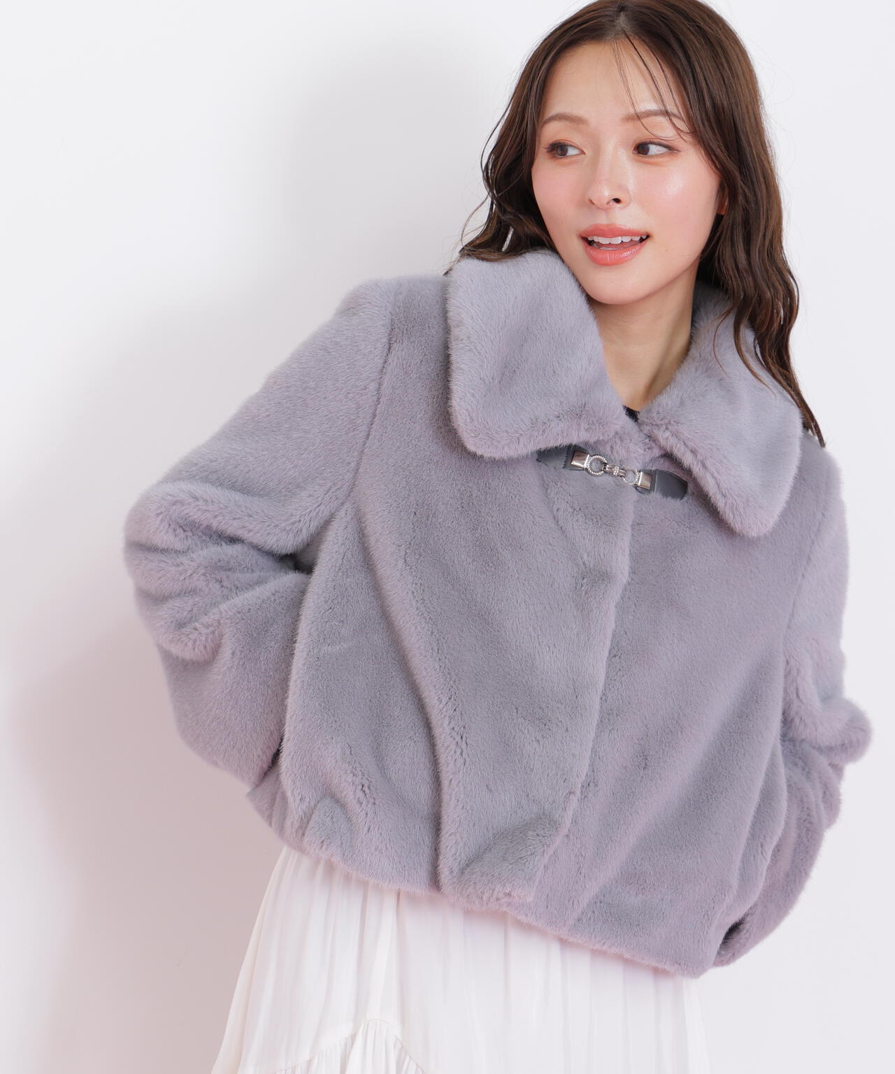 【6/12 10:00~6/15 SPECIAL COUPON 対象商品】フェイクファーショートジャケット