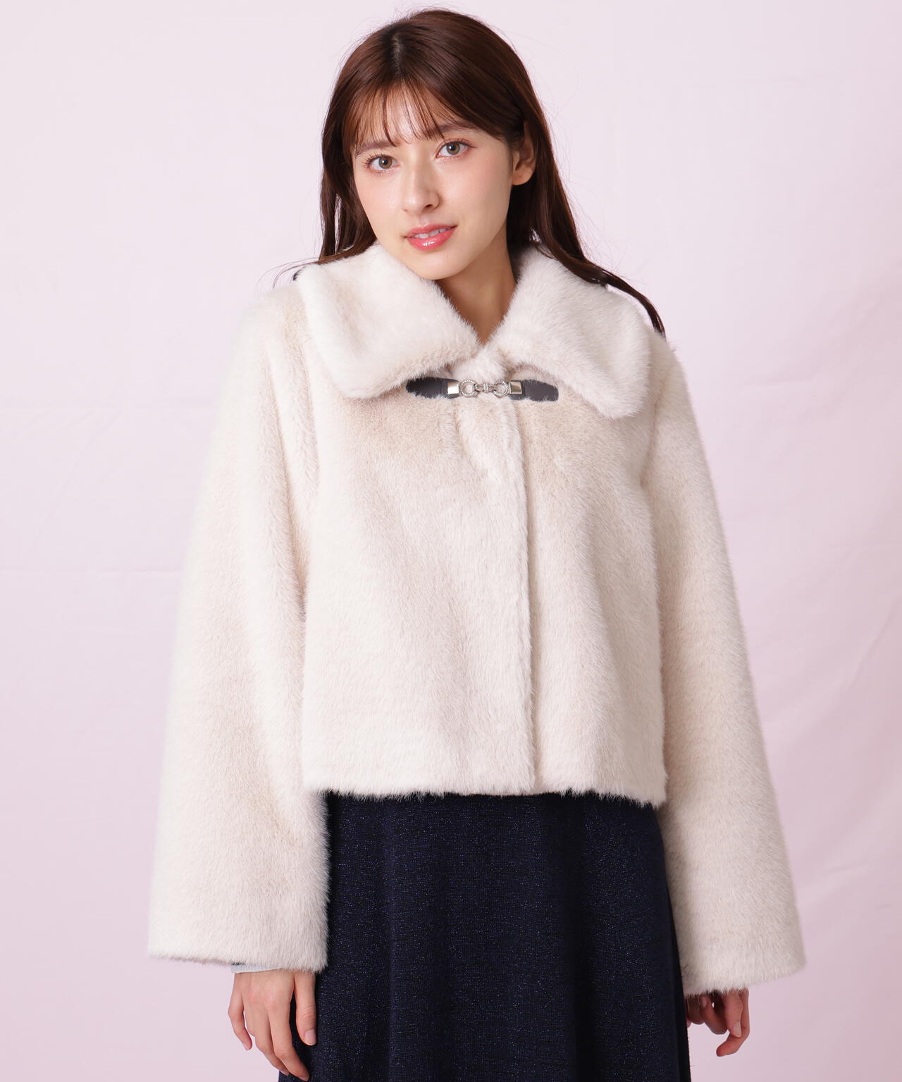 フェイクファーショートジャケット
