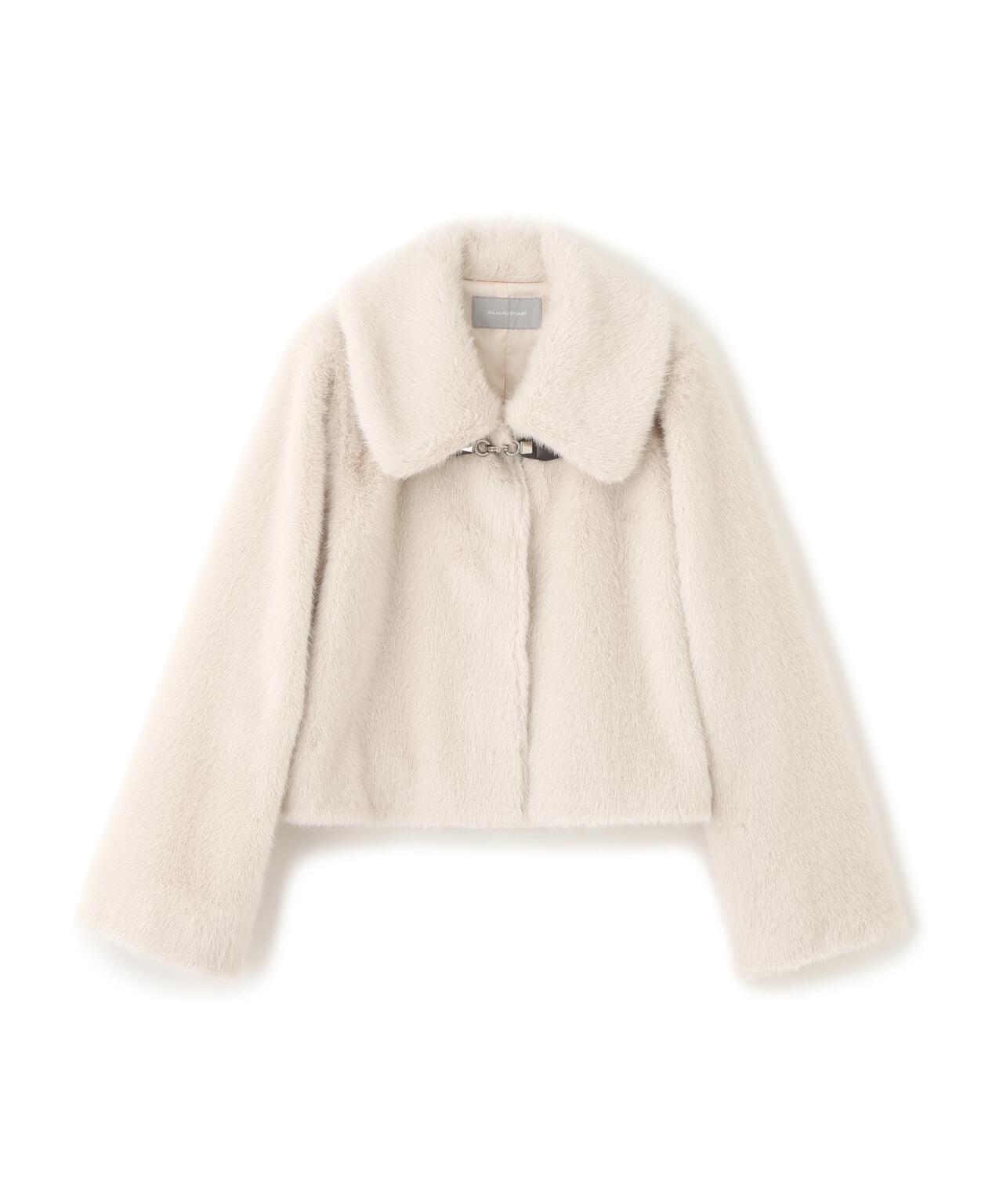 フェイクファーショートジャケット