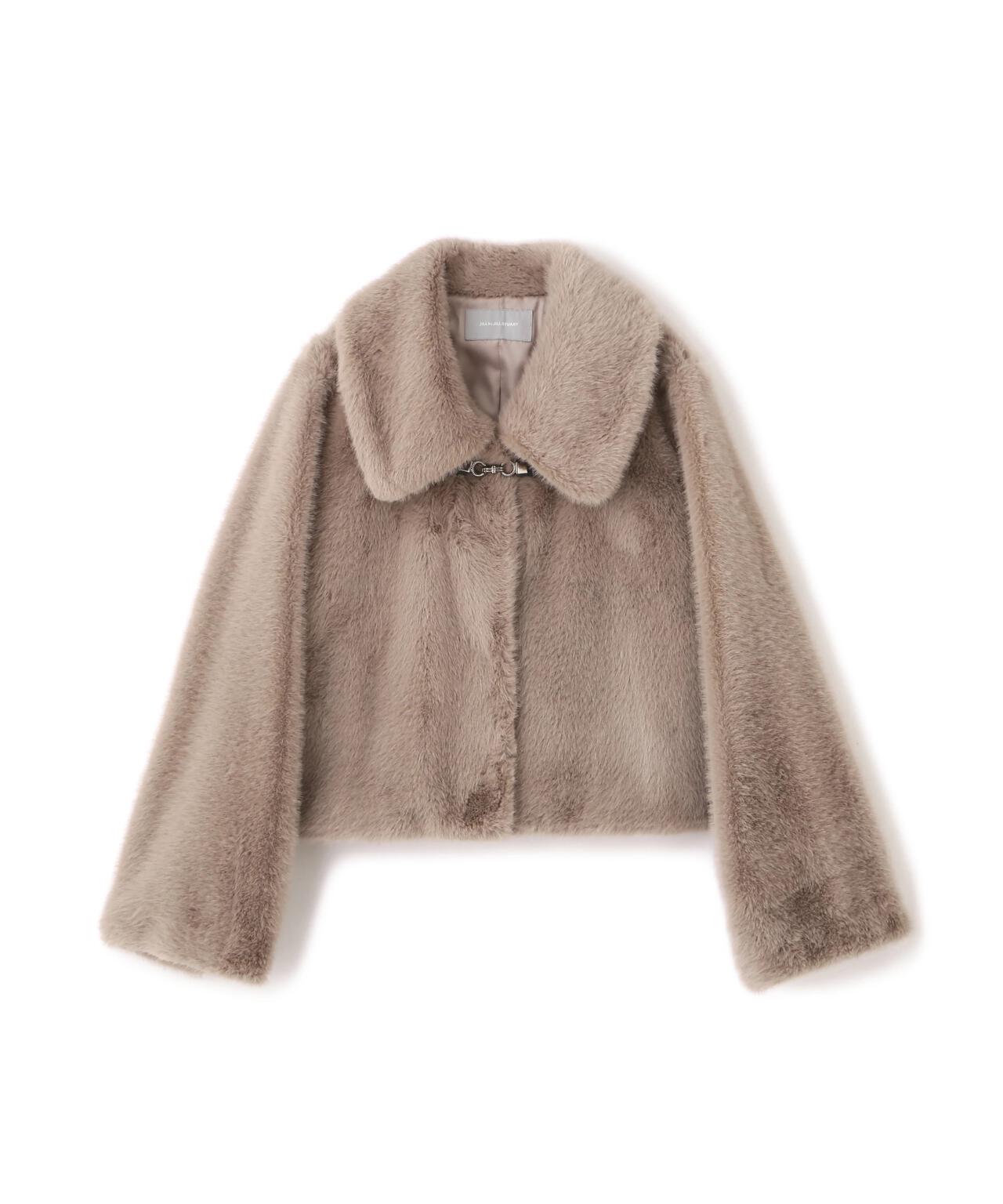 【6/12 10:00~6/15 SPECIAL COUPON 対象商品】フェイクファーショートジャケット