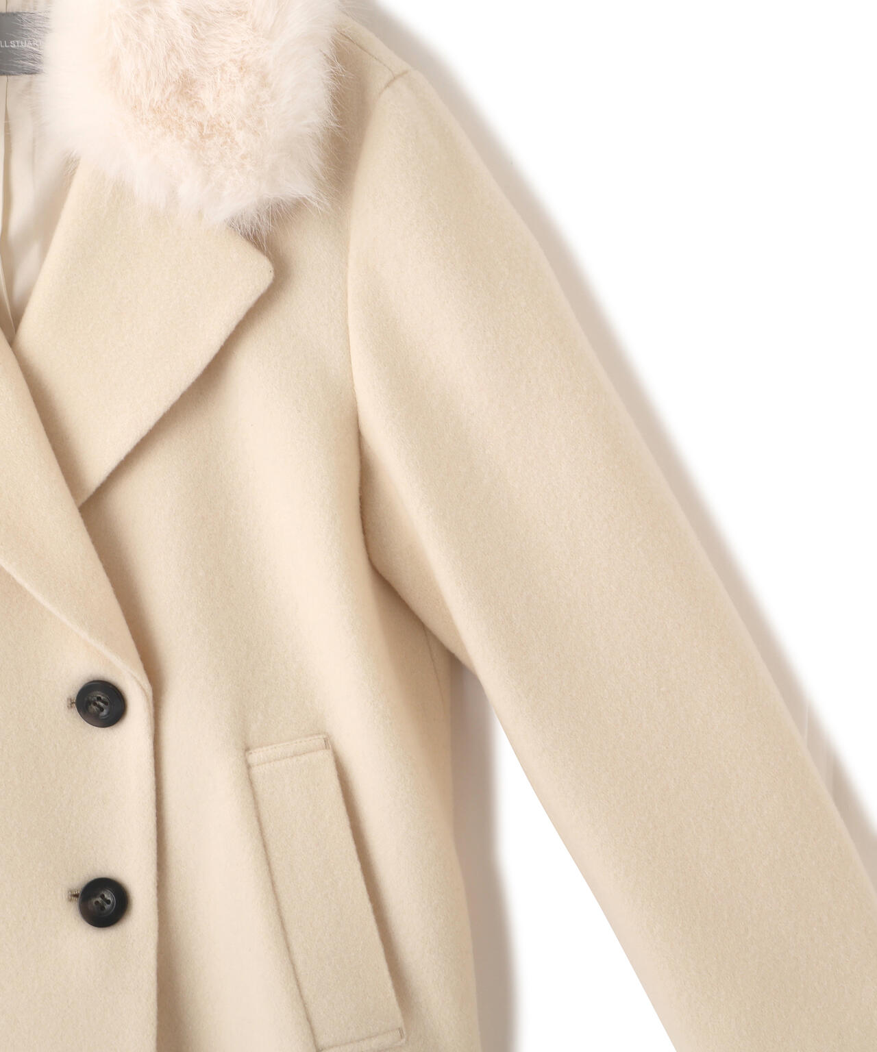 フェイクファー衿付ジャケット