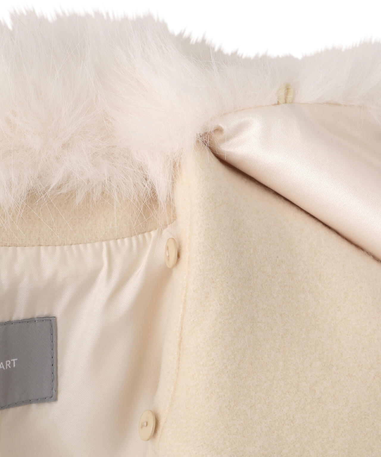 フェイクファー衿付ジャケット