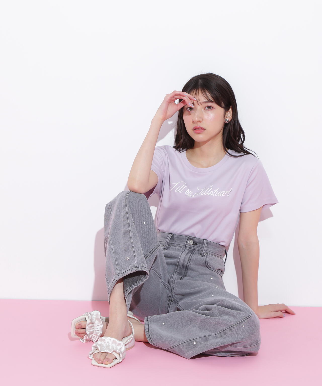 レタリングロゴTシャツ