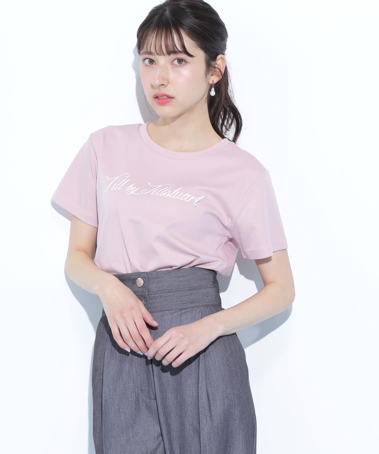 レタリングロゴTシャツ