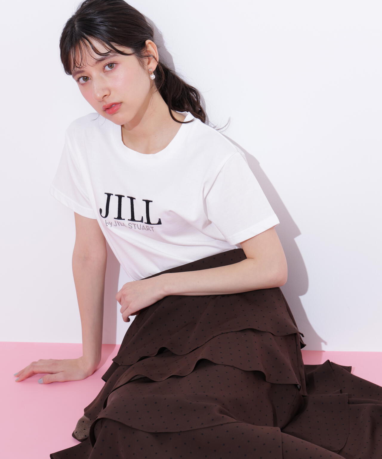 オーガニックコットン刺繍&ホットフィットロゴTシャツ
