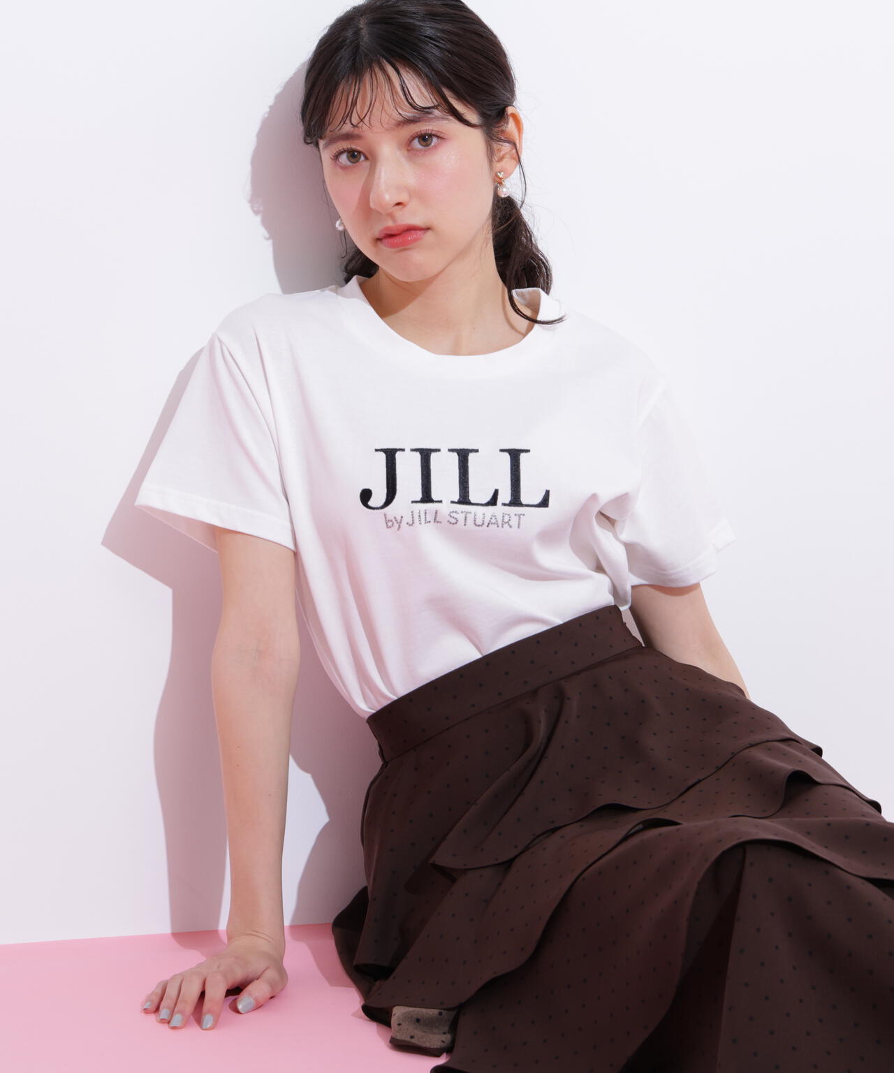 オーガニックコットン刺繍&ホットフィットロゴTシャツ