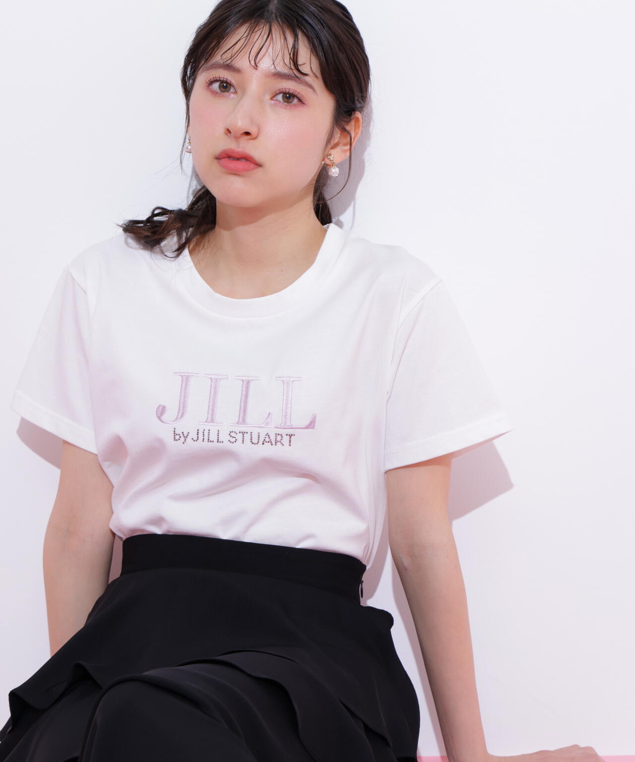 オーガニックコットン刺繍&ホットフィットロゴTシャツ