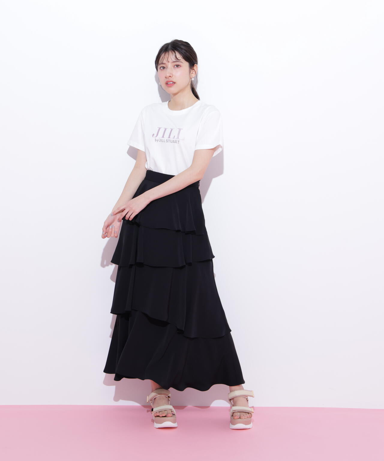 オーガニックコットン刺繍&ホットフィットロゴTシャツ