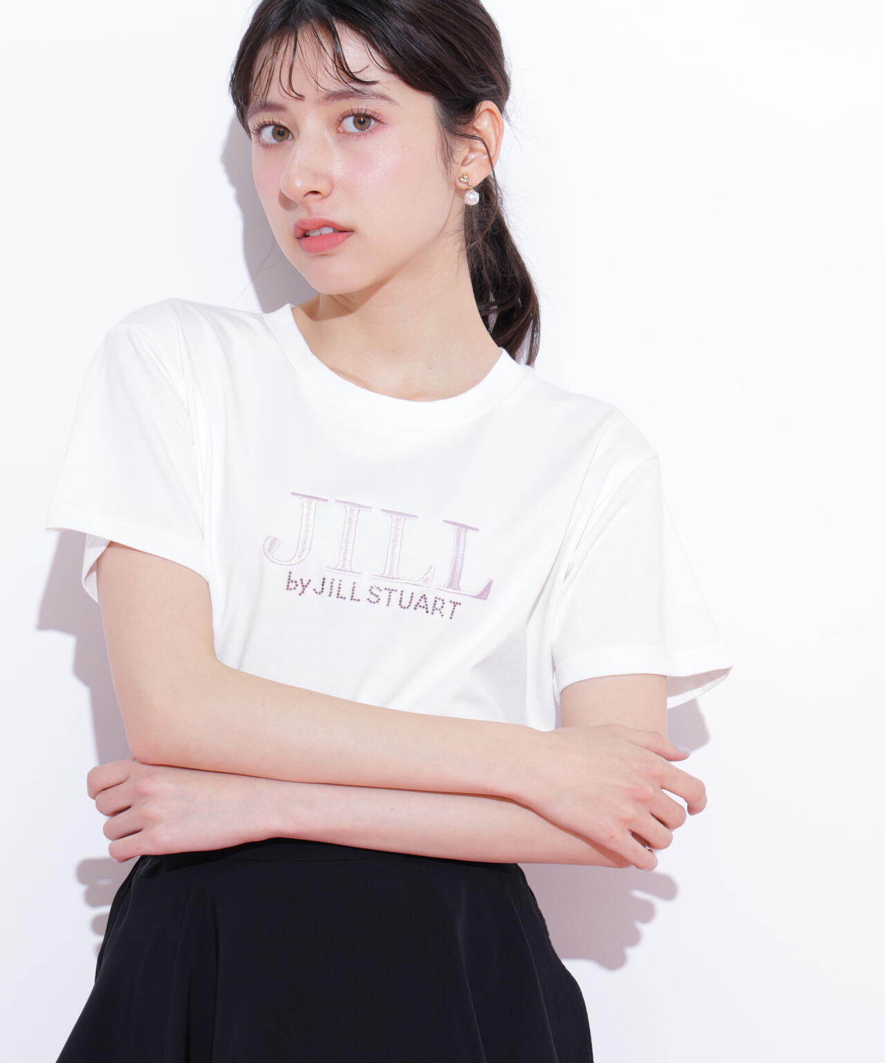 オーガニックコットン刺繍&ホットフィットロゴTシャツ