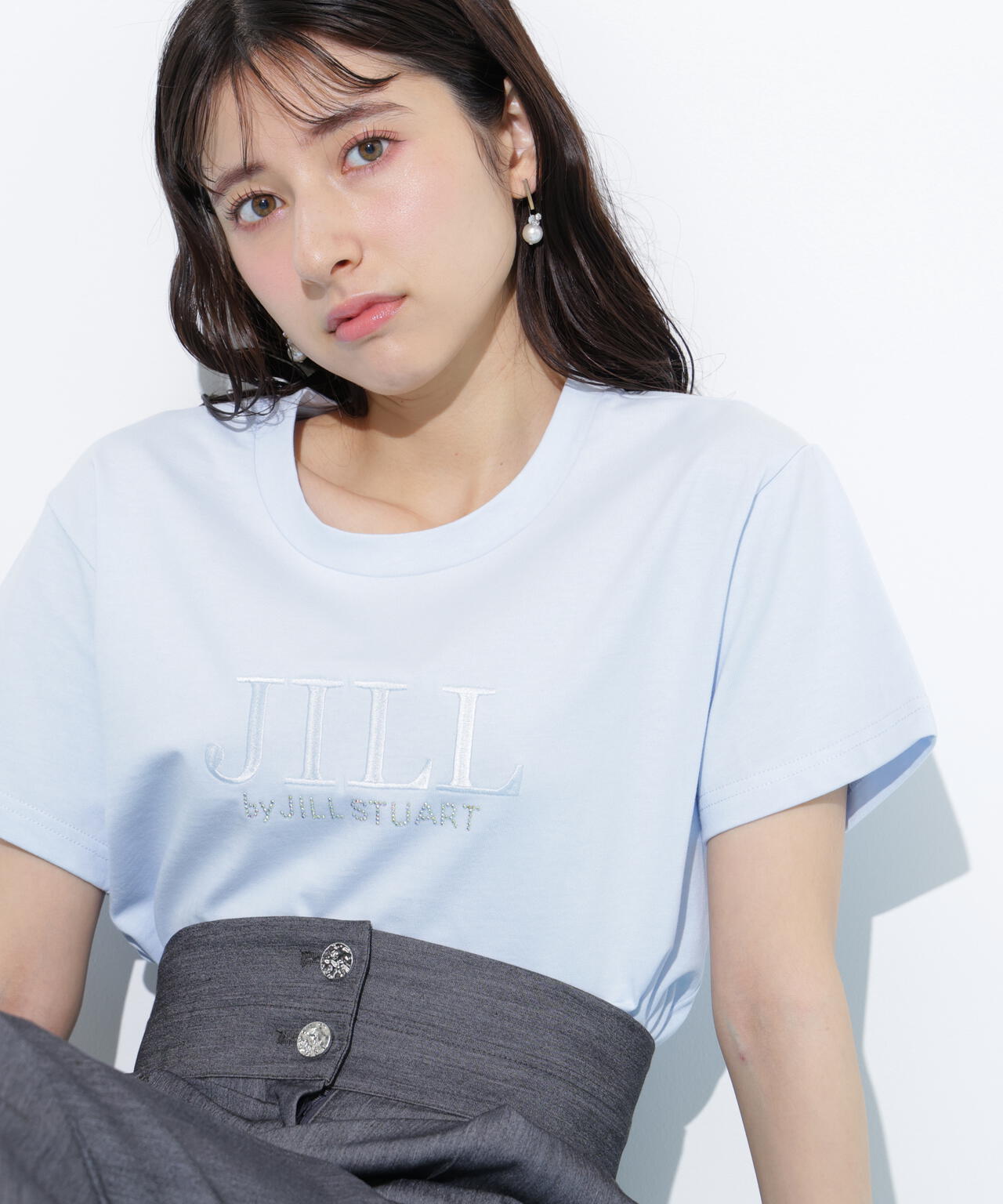 オーガニックコットン刺繍&ホットフィットロゴTシャツ