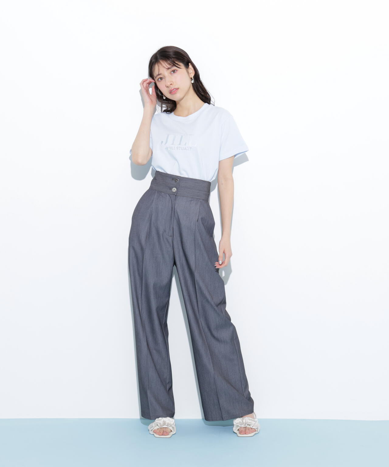 オーガニックコットン刺繍&ホットフィットロゴTシャツ