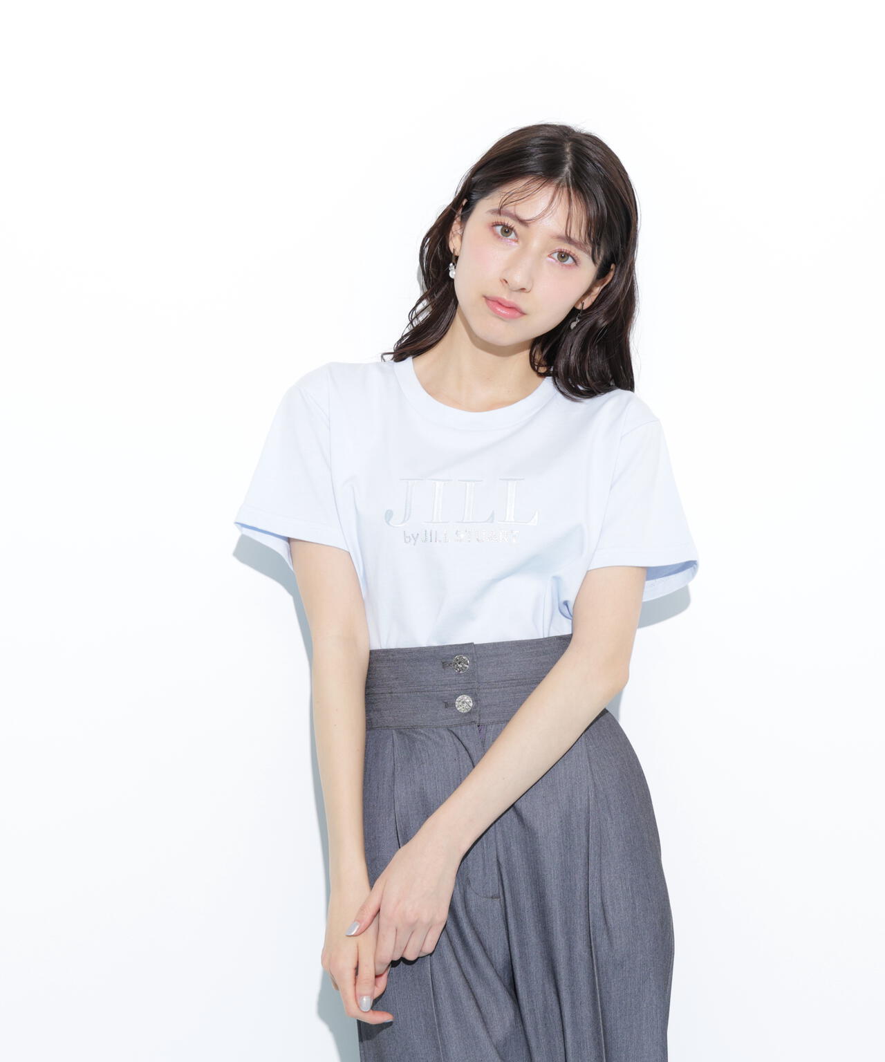 オーガニックコットン刺繍&ホットフィットロゴTシャツ