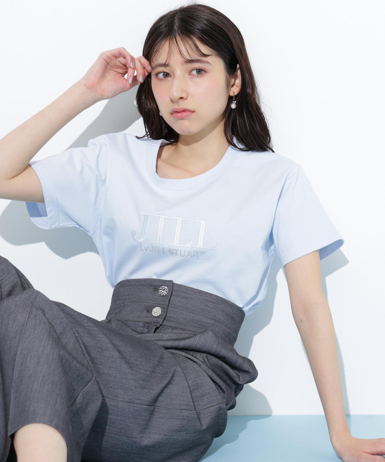 オーガニックコットン刺繍&ホットフィットロゴTシャツ