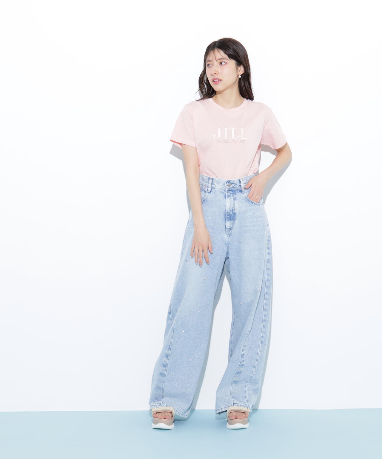 オーガニックコットン刺繍&ホットフィットロゴTシャツ