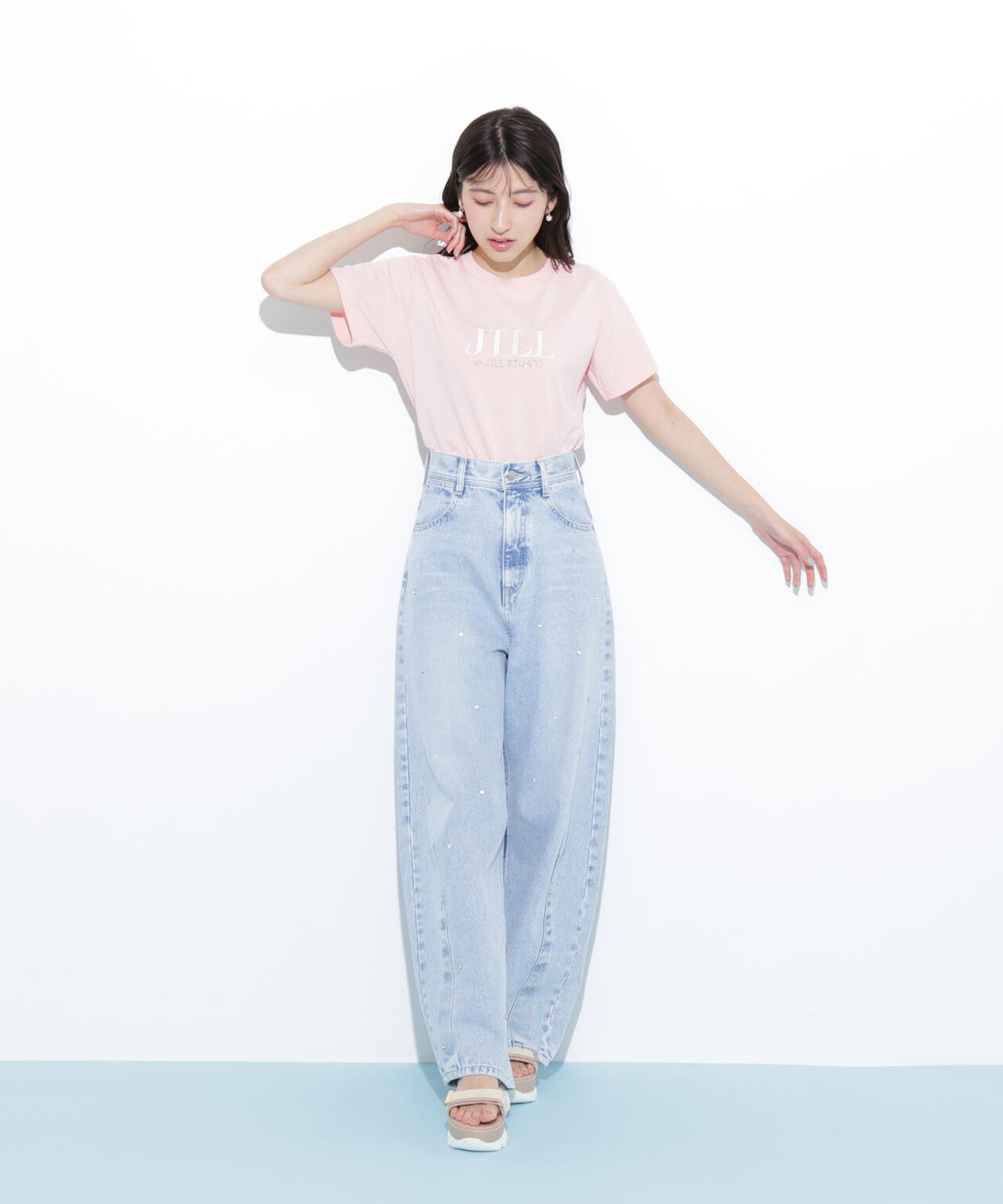 オーガニックコットン刺繍&ホットフィットロゴTシャツ