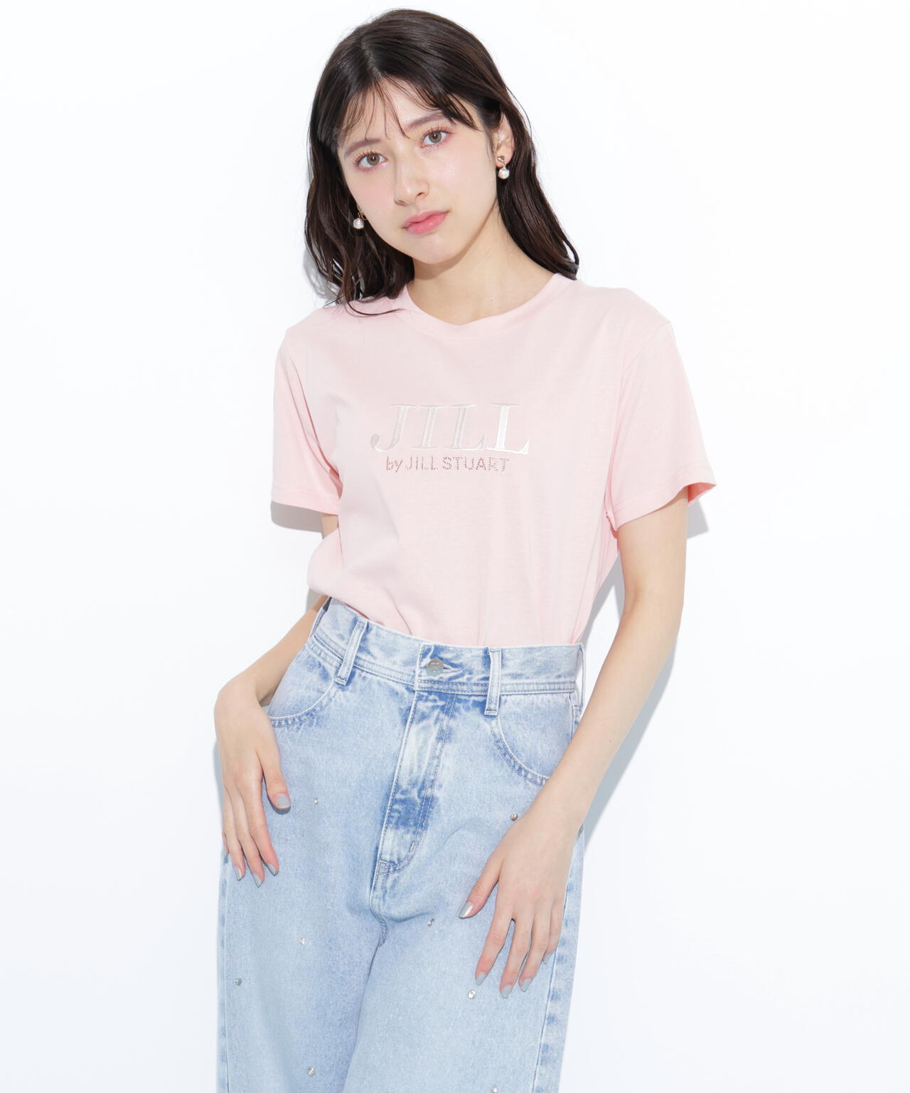 オーガニックコットン刺繍&ホットフィットロゴTシャツ