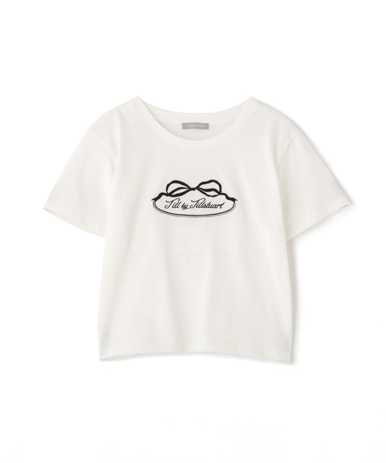 オーガニックコットンリボンフレームロゴTシャツ