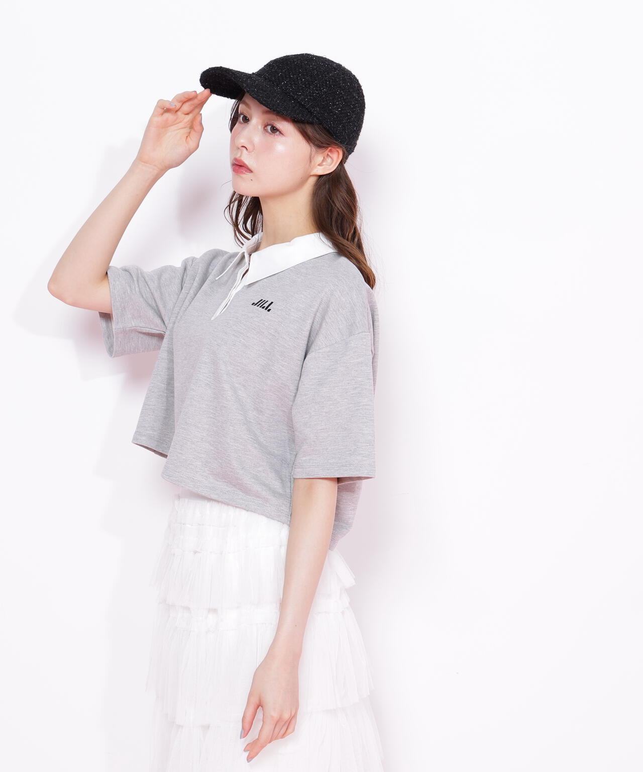 クロップドラガーシャツ