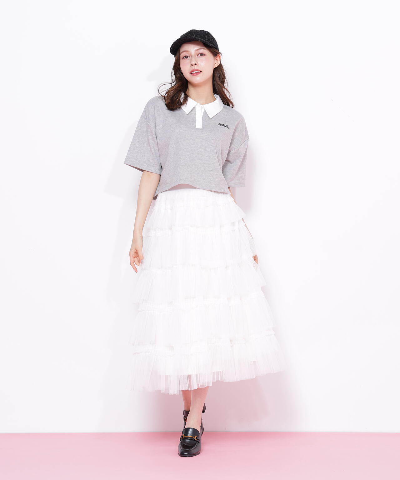 クロップドラガーシャツ