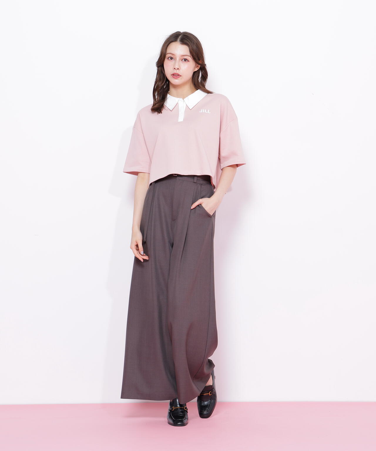 クロップドラガーシャツ