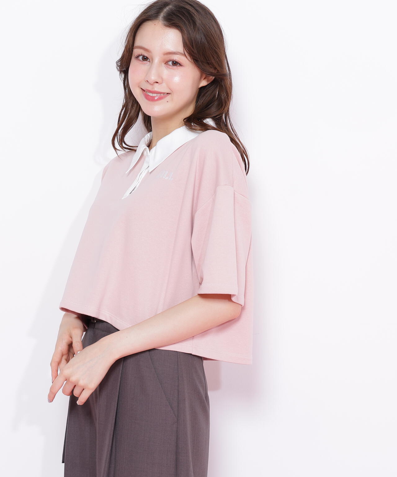 クロップドラガーシャツ