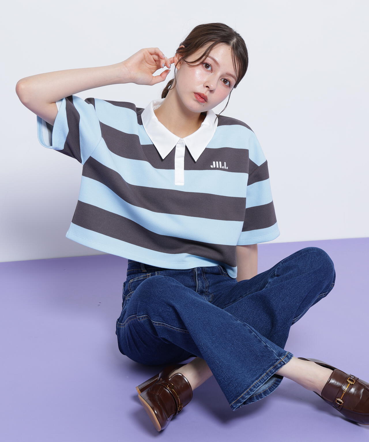 クロップドラガーシャツ