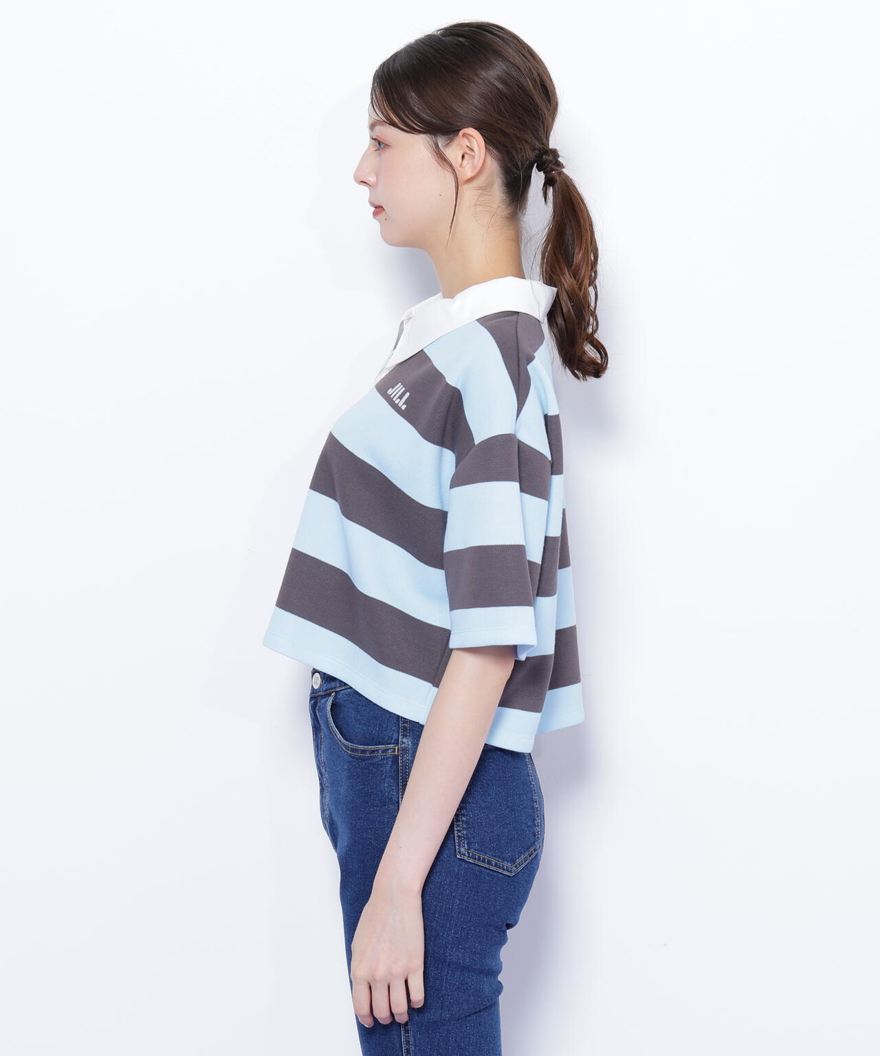 クロップドラガーシャツ