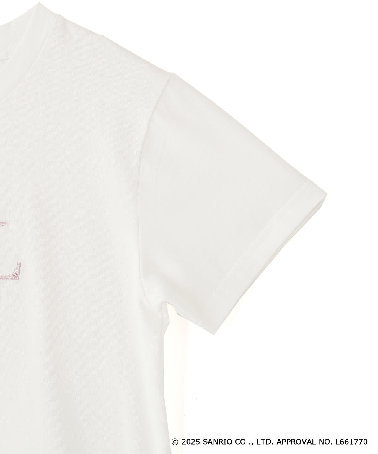 【6/12 10:00~6/15 SPECIAL COUPON 対象商品】<マイメロディ&クロミコラボ>オーガニックコットン刺繍ロゴTシャツ