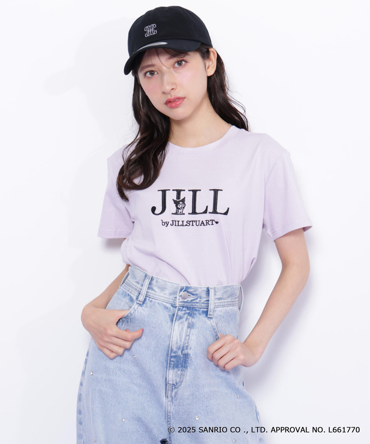 【6/12 10:00~6/15 SPECIAL COUPON 対象商品】<マイメロディ&クロミコラボ>オーガニックコットン刺繍ロゴTシャツ