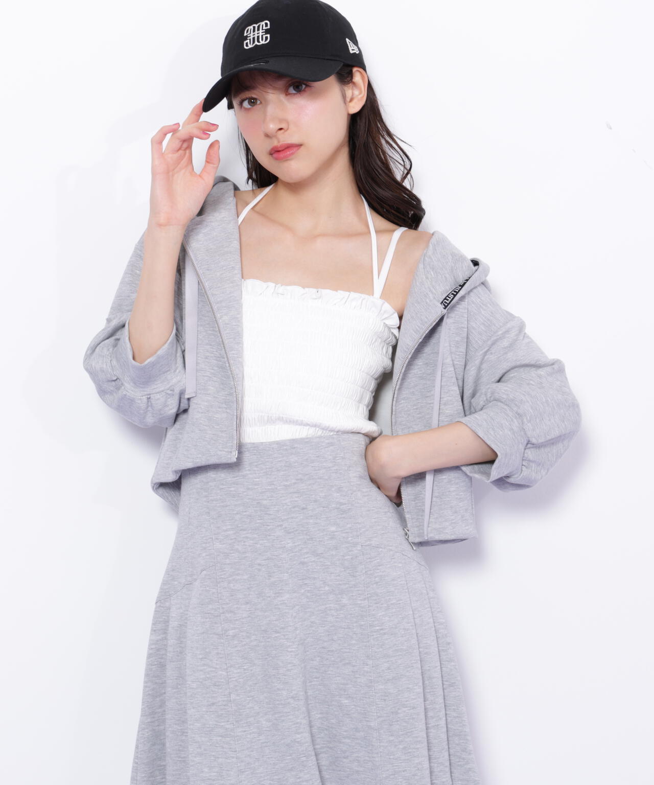 シャーリングキャミソール